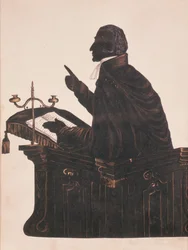 Silhouette von Rev. L. Littleton Powys (1791-1872), von einem unbekannten Künstler, ca. 1850